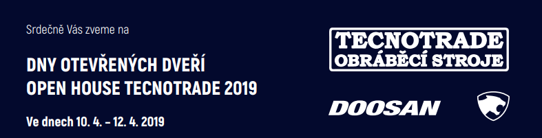 V termínu 10.4. - 12.4.2019 jsme se účastnili Otevřených dnů ve společnosti Tecnotrade.